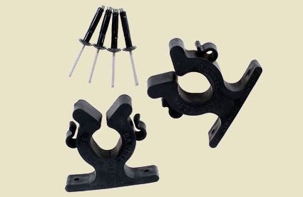 2 / 40 standard fishing pole storage tip clips clamps rod holders