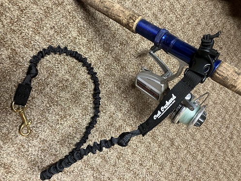EasyOn, The Portable Pontoon Fishing Rod Holder Quick Grab Black