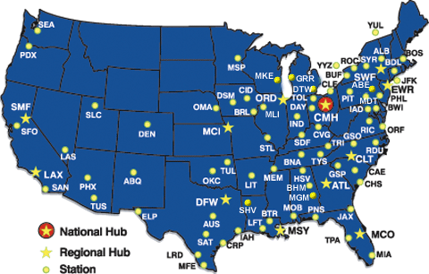 Forward Air System Map